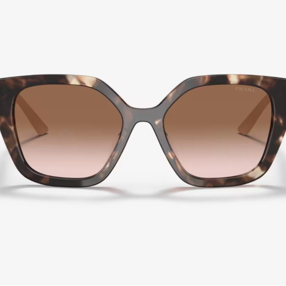 Prada PR 24XS Sunglasses, Brown Gradient Caramel Tortoise - Picture 4 of 10